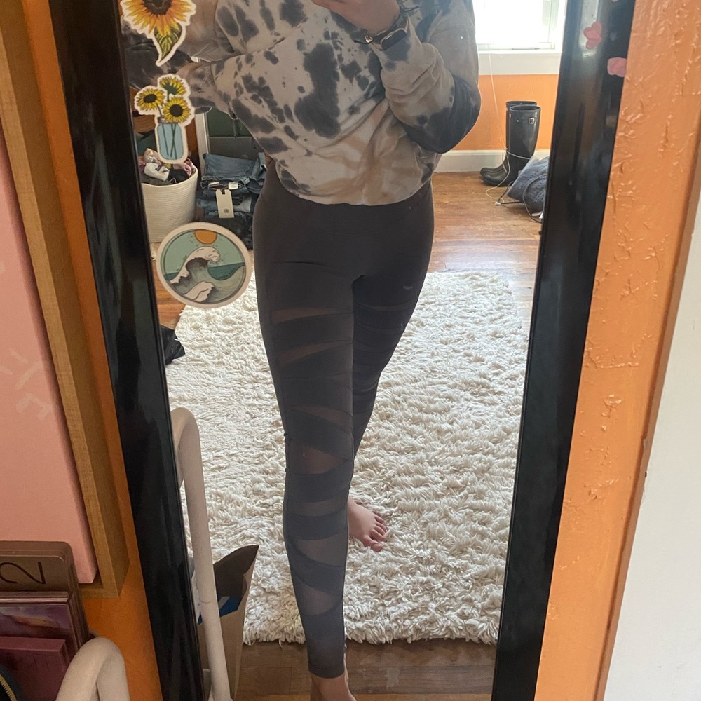 LuluLemon Wunder Under HR Tech Mesh Leggings